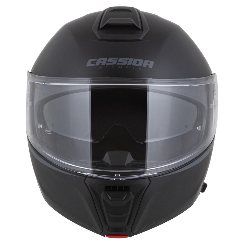 Casco da moto modulare Cassida Modulo 2.1 Compass nero opaco-grigio