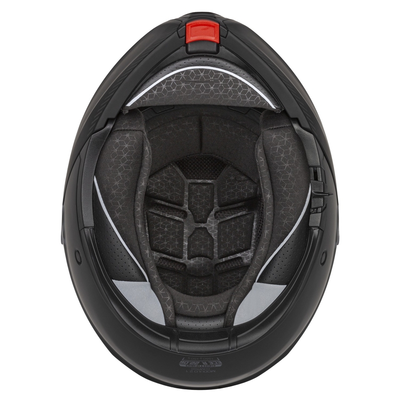 Casco da moto modulare Cassida Modulo 2.1 Compass nero opaco-grigio
