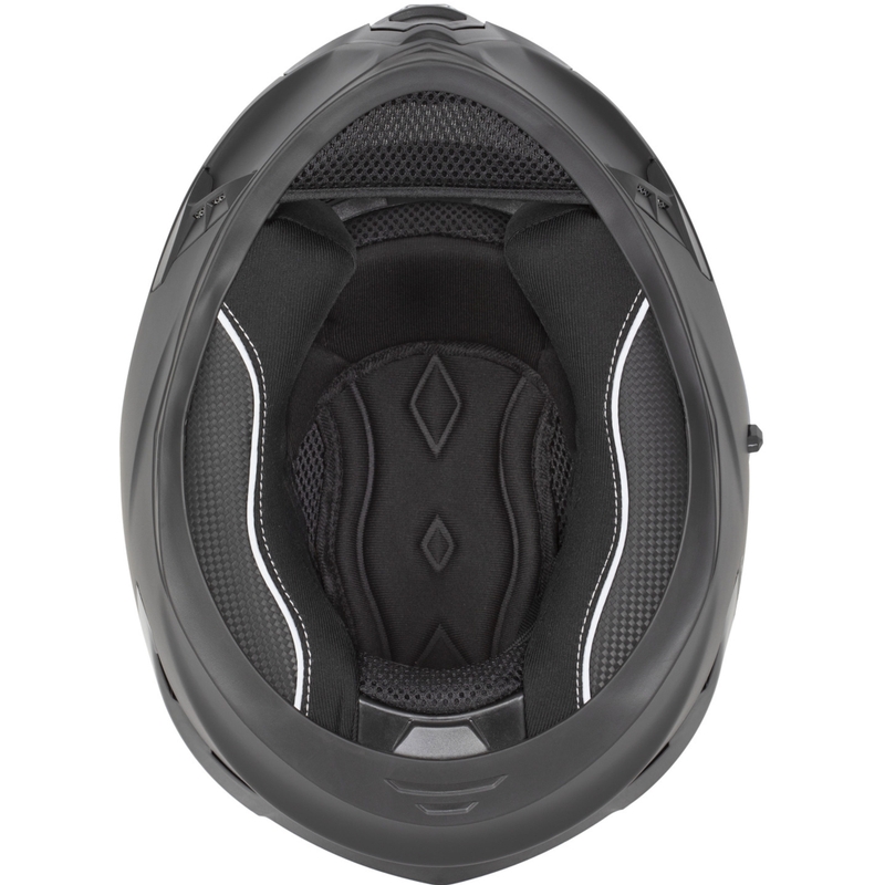 Casco integrale da moto Cassida Orbit Grind nero opaco-rosso
