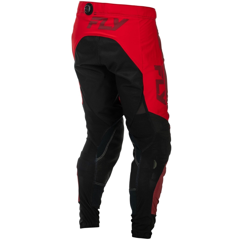 Pantaloni da motocross FLY Racing-USA Lite neri-rossi