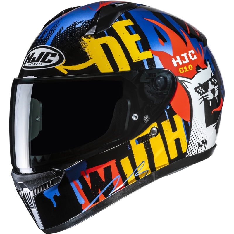 Casco integrale da moto per bambini HJC C10 Fop MC23 nero-blu-rosso
