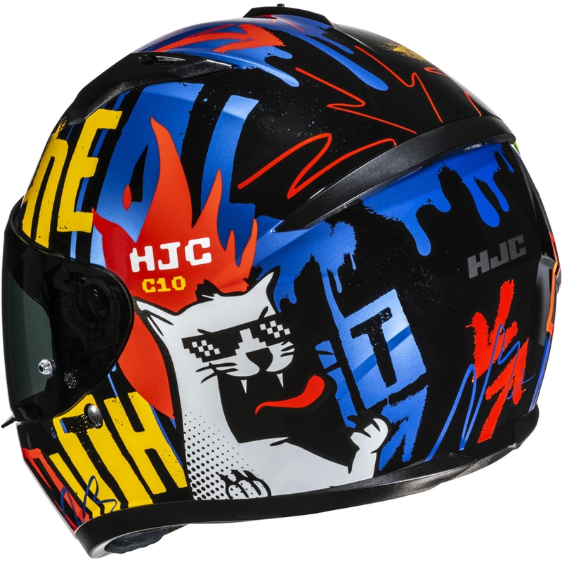 Casco integrale da moto per bambini HJC C10 Fop MC23 nero-blu-rosso