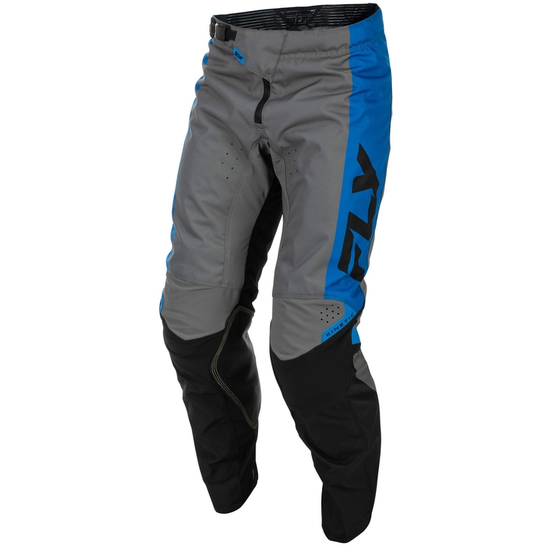 Pantaloni da motocross FLY Racing - USA Kinetic blu-grigio-nero