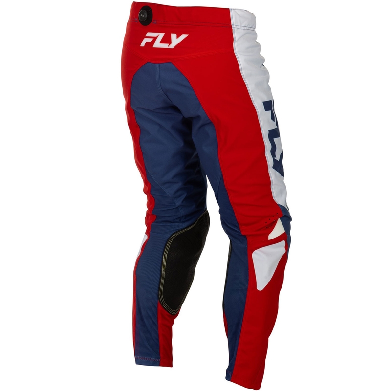 Pantaloni da motocross FLY Racing - USA Kinetic rosso-bianco-blu