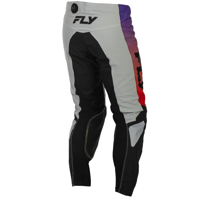 Pantaloni da motocross FLY Racing - USA Kinetic grigio-rosso-viola-nero