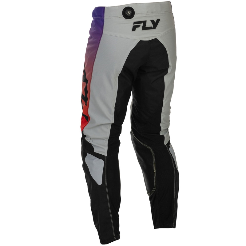 Pantaloni da motocross FLY Racing - USA Kinetic grigio-rosso-viola-nero