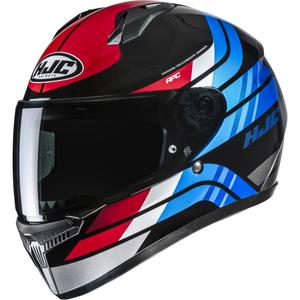 Casco integrale da moto HJC C10 Hiper MC21 nero-blu-rosso