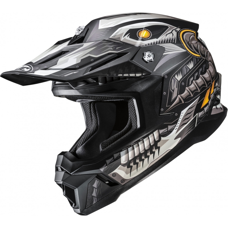 Casco da motocross HJC C50 Mecha Beast MC5SF nero-grigio