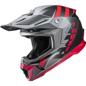Casco da motocross HJC C50 Mirage MC1SF nero-grigio-rosso