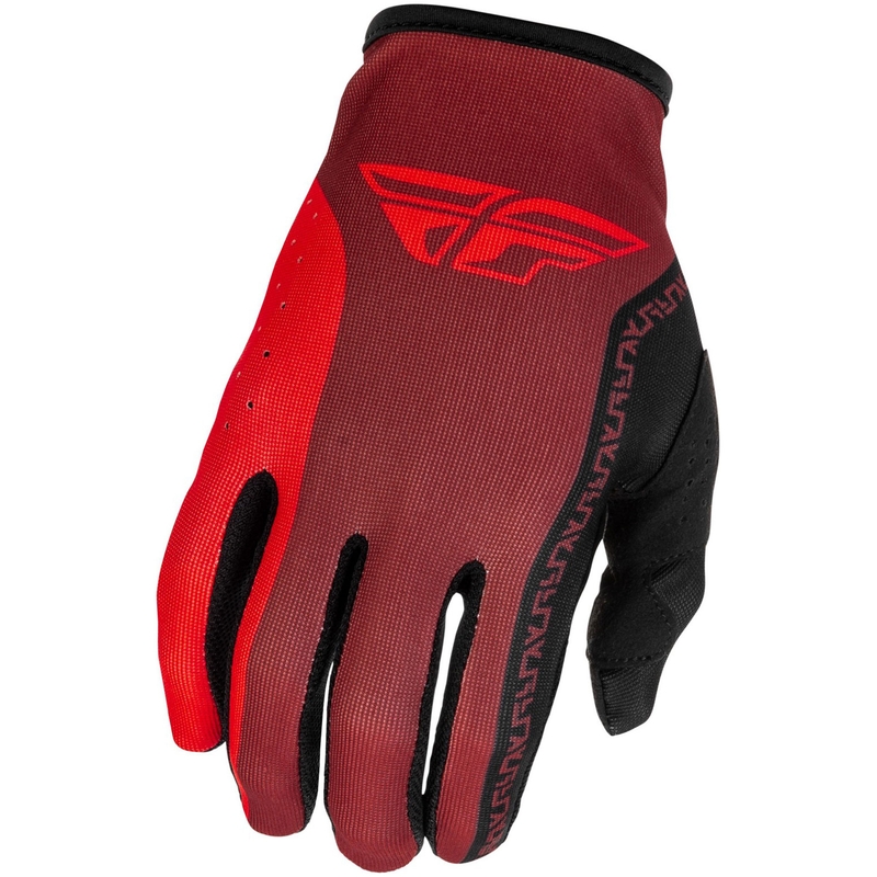 Guanti da motocross FLY Racing - USA Lite nero-rosso