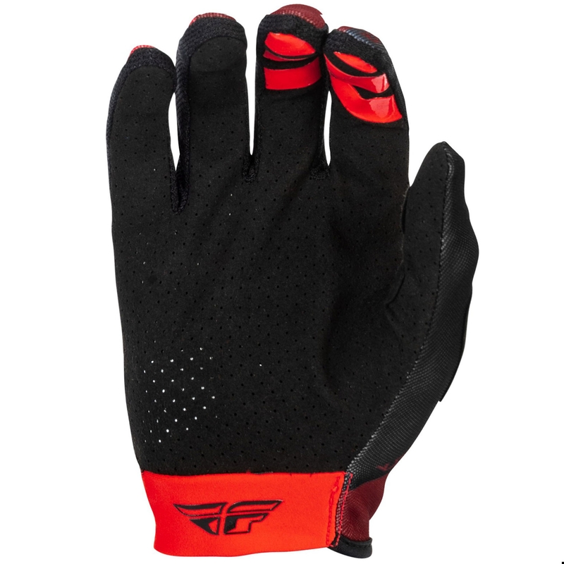 Guanti da motocross FLY Racing - USA Lite nero-rosso