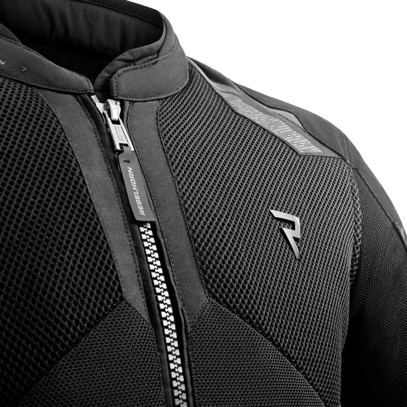 Giacca da motociclista Rebelhorn Jax nera