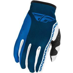 Guanti da motocross FLY Racing - USA Lite blu-bianco