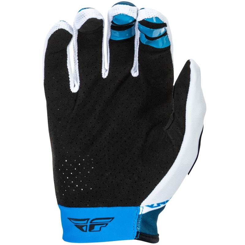 Guanti da motocross FLY Racing - USA Lite blu-bianco