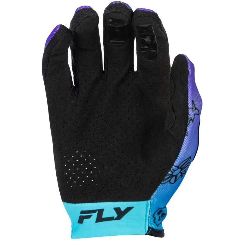 Guanti da motocross FLY Racing - USA Lite Outline viola-blu-nero