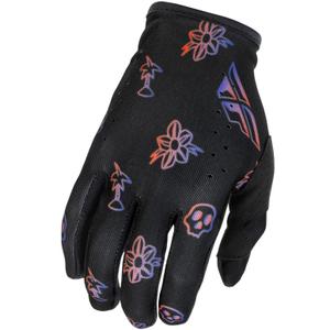 Guanti da motocross FLY Racing - USA Lite Outline nero-rosso-viola