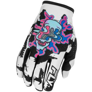 Guanti da motocross FLY Racing - USA Lite Warp bianco-blu-rosa