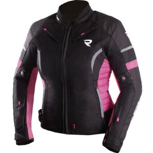 Giacca da moto da donna Street Racer Betty II nero-rosa