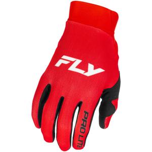 Guanti da motocross FLY Racing - USA Pro Lite rosso-bianco