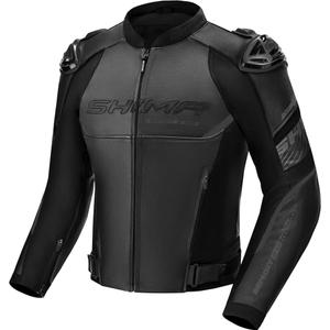 Giacca da moto in pelle Shima Bandit 2.0 nera-nera