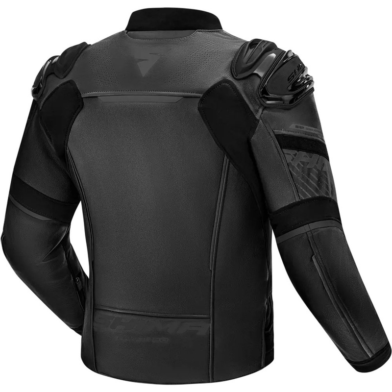 Giacca da moto in pelle Shima Bandit 2.0 nera-nera