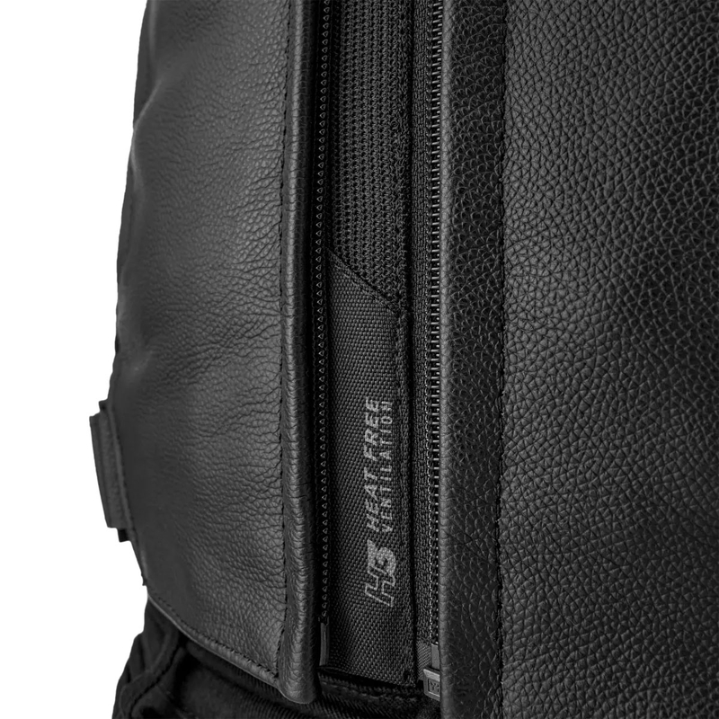Giacca da moto in pelle Shima Bandit 2.0 nera-nera