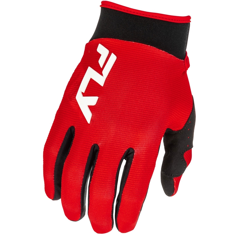 Guanti da motocross FLY Racing - USA F-16 rosso-nero-bianco