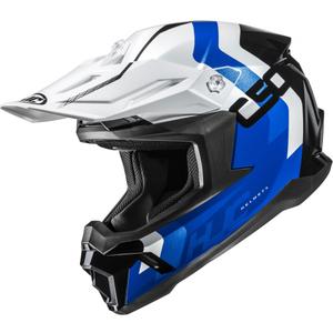 Casco da motocross HJC C50 Primal MC2 blu-bianco-nero