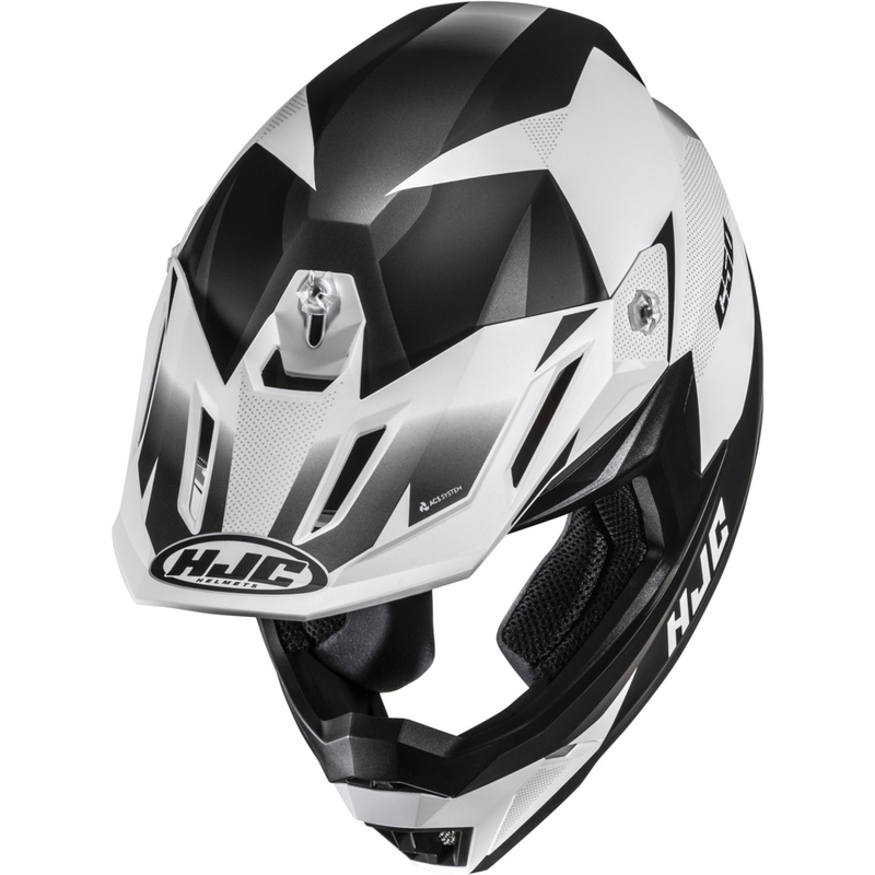 Casco da motocross HJC C50 Slide MC10SF nero-bianco