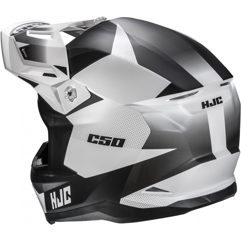 Casco da motocross HJC C50 Slide MC10SF nero-bianco