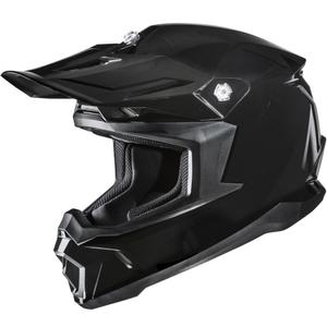 Casco da motocross HJC C50 Solid nero metallizzato