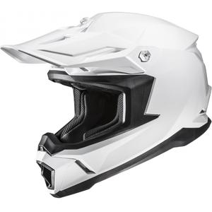 Casco da motocross HJC C50 Solid bianco perla