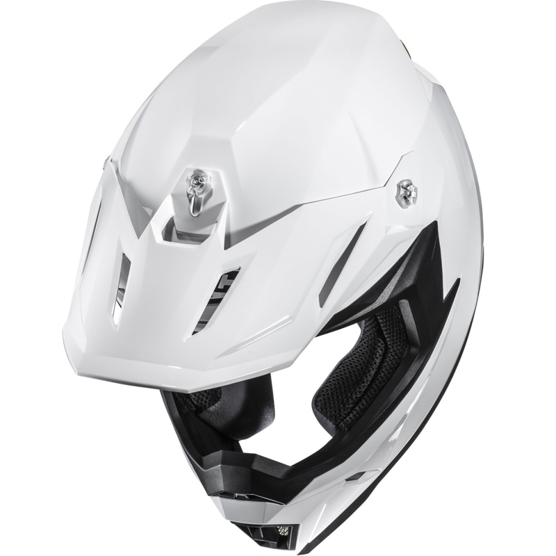Casco da motocross HJC C50 Solid bianco perla