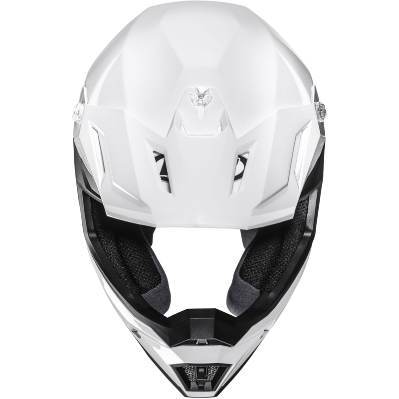 Casco da motocross HJC C50 Solid bianco perla