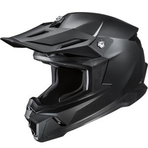 Casco da motocross HJC C50 Solid semi piatto nero