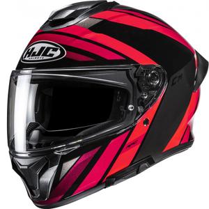 Casco integrale da moto HJC C71 Faber MC1 nero-rosso