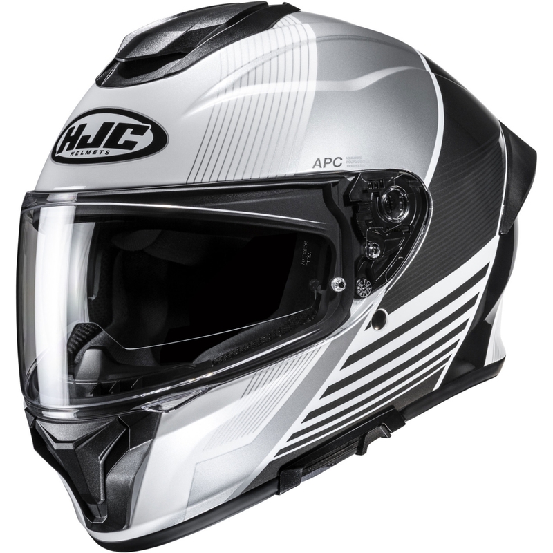 Casco integrale da moto HJC C71 Morix MC5 nero-argento