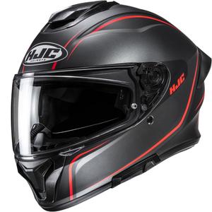 Casco integrale da moto HJC C71 Quez MC1SF nero-rosso