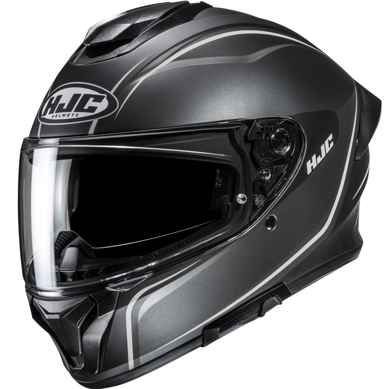 Casco integrale da moto HJC C71 Quez nero-argento