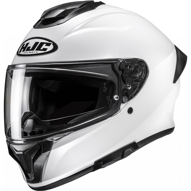 Casco integrale da moto HJC C71 Solid bianco perla