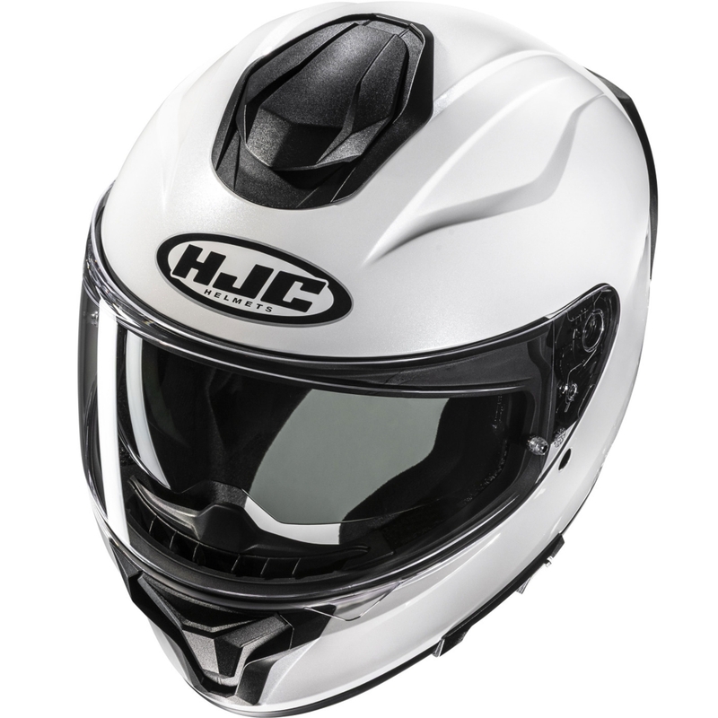 Casco integrale da moto HJC C71 Solid bianco perla