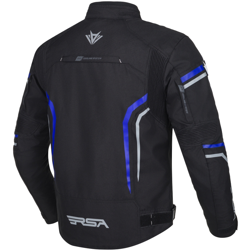 Giacca da moto RSA Compact 2 nero-grigio-blu