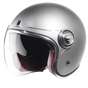 Casco aperto NOX PREMIUM Heritage argento opaco