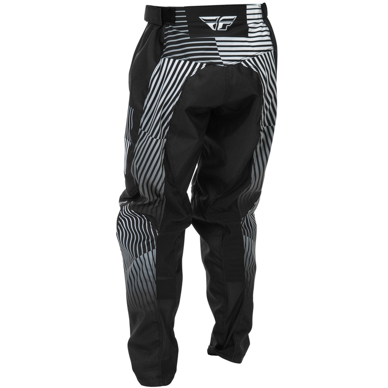 Pantaloni da motocross per bambini FLY Racing - USA F-16 Nero-Bianco
