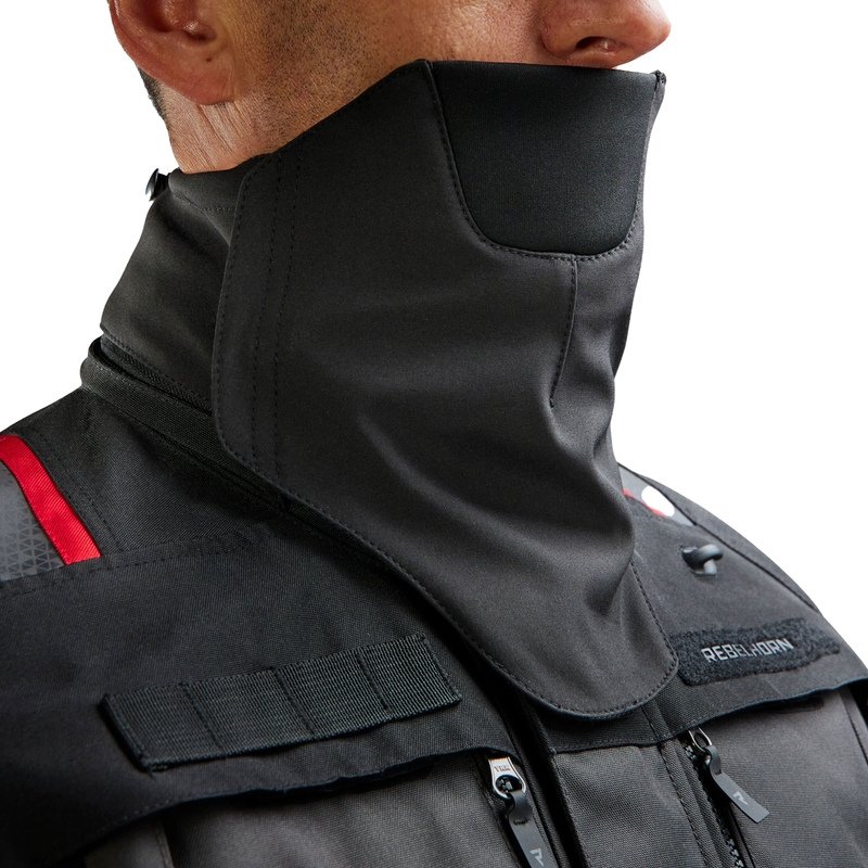 Giacca da moto Rebelhorn Cubby V nero-antracite-rosso