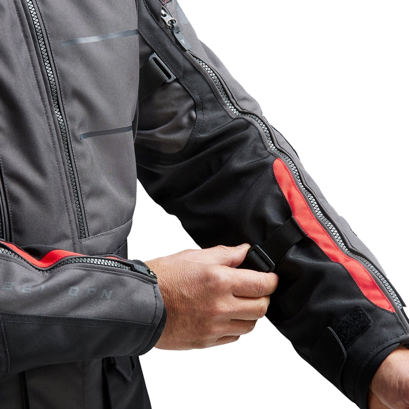 Giacca da moto Rebelhorn Cubby V nero-antracite-rosso
