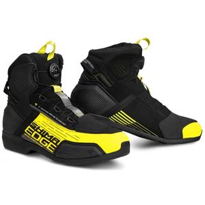 Stivali da moto Shima Edge WP nero-giallo fluo