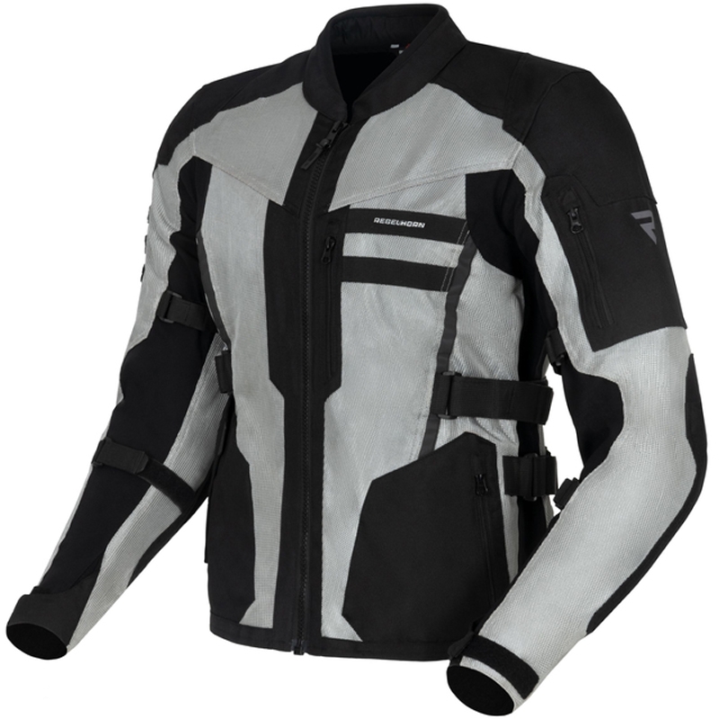 Giacca da moto Rebelhorn Scandal II argento-nero
