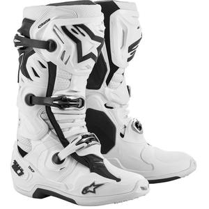 Stivali moto Alpinestars Tech 10 Supervented Bianco traforato