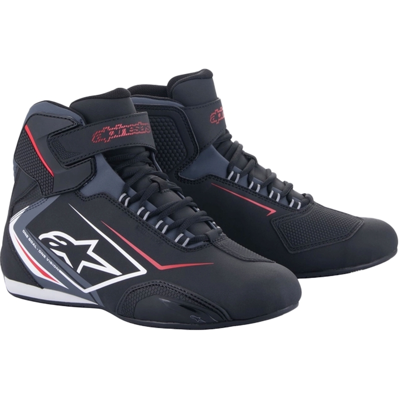 Stivali da moto Alpinestars Sektor Waterproof neri, bianchi e grigi
